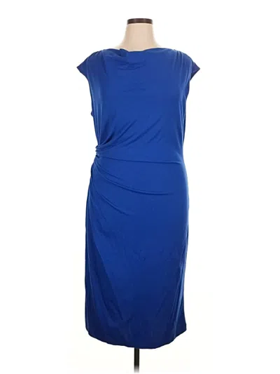 Pre-owned Lafayette 148 Cocktail Dress In Blue