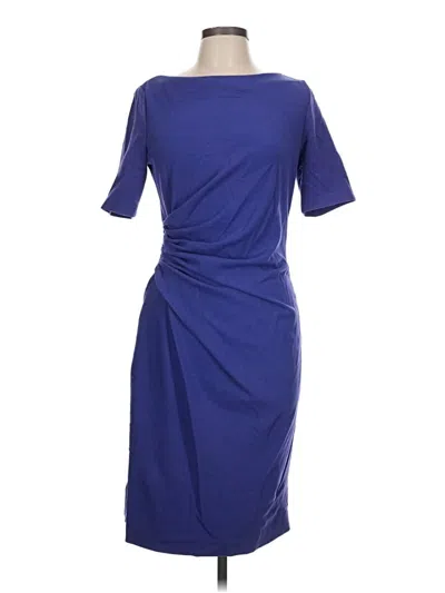 Pre-owned Lafayette 148 Cocktail Dress In Blue
