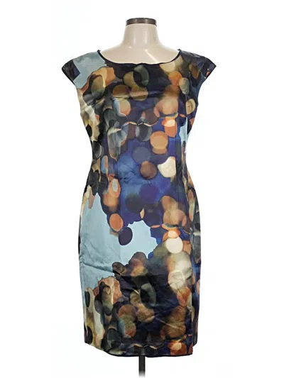 Pre-owned Lafayette 148 Cocktail Dress In Blue