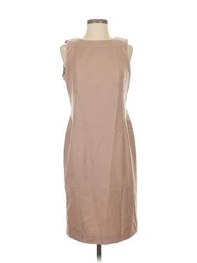 Pre-owned Lafayette 148 Cocktail Dress In Brown