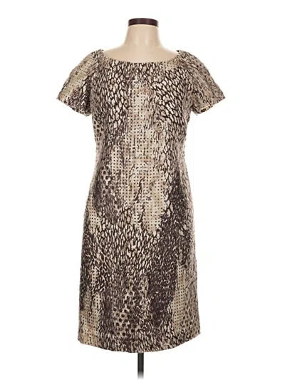 Pre-owned Lafayette 148 Cocktail Dress In Brown