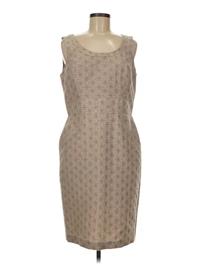 Pre-owned Lafayette 148 Cocktail Dress In Brown