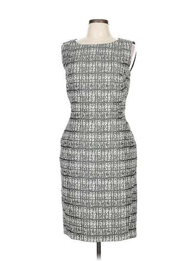 Pre-owned Lafayette 148 Cocktail Dress In Gray