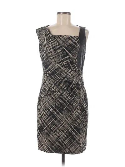 Pre-owned Lafayette 148 Cocktail Dress In Gray