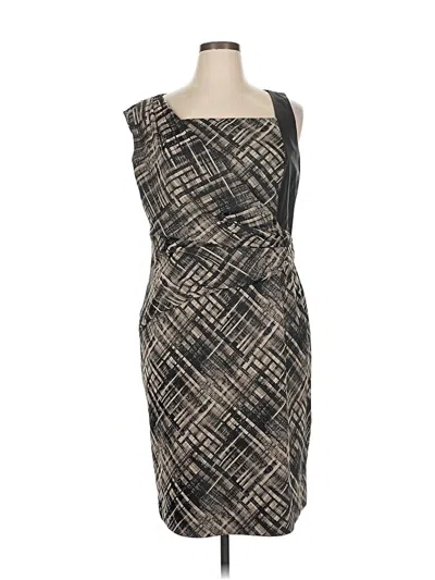 Pre-owned Lafayette 148 Cocktail Dress In Gray