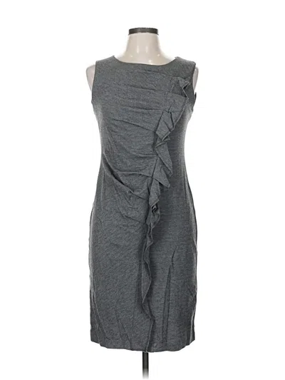 Pre-owned Lafayette 148 Cocktail Dress In Gray