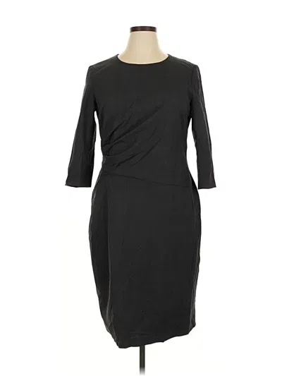 Pre-owned Lafayette 148 Cocktail Dress In Gray