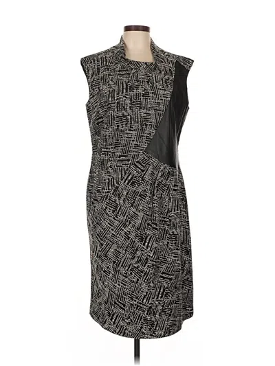 Pre-owned Lafayette 148 Cocktail Dress In Gray