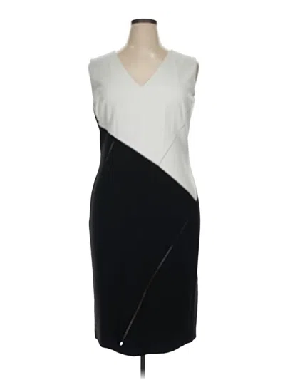 Pre-owned Lafayette 148 Cocktail Dress In Gray