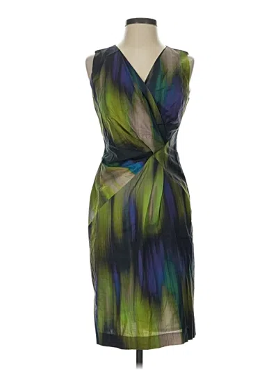 Pre-owned Lafayette 148 Cocktail Dress In Green