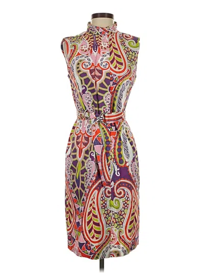 Pre-owned Lafayette 148 Cocktail Dress In Orange