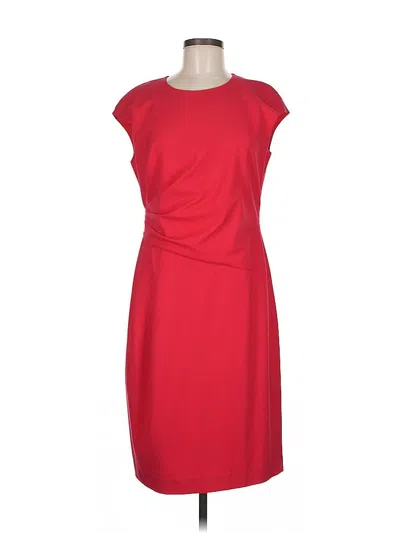 Pre-owned Lafayette 148 Cocktail Dress In Red