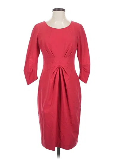 Pre-owned Lafayette 148 Cocktail Dress In Red