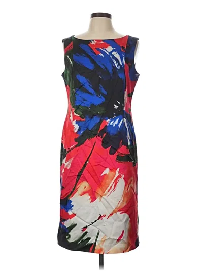 Pre-owned Lafayette 148 Cocktail Dress In Red
