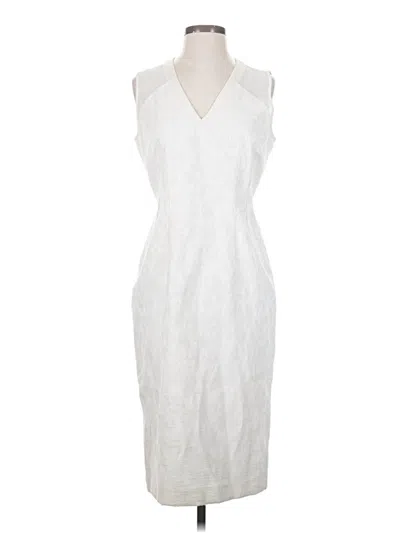 Pre-owned Lafayette 148 Cocktail Dress In White