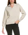 Lafayette 148 New York Collared Dropped-shoulder Sweater In Neutral
