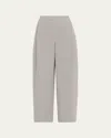 Lafayette 148 Cooper Houndstooth Jacquard Barrel Pants In Gray
