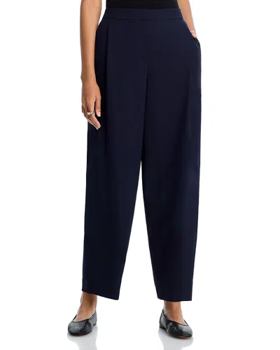 Lafayette 148 Cooper Pleated Pants In Blue