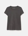 Lafayette 148 Cotton Jersey Modern Tee In Carbon