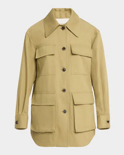 Lafayette 148 Cotton-linen Cargo Jacket