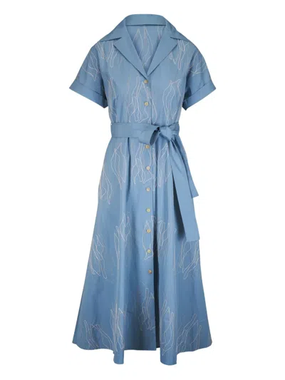 Lafayette 148 Cotton Midi Dress