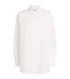 Lafayette 148 Cotton Oversized Shirt In White