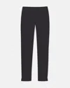 Lafayette 148 Cotton Stretch Twill High Rise Slim Cropped Pants In Black