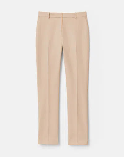 Lafayette 148 Cotton Twill Cigarette Slim Ankle Pant In Neutral