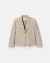 Lafayette 148 Cotton Twill Pocket Cropped Blazer
