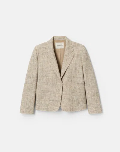 Lafayette 148 Cotton Twill Pocket Cropped Blazer