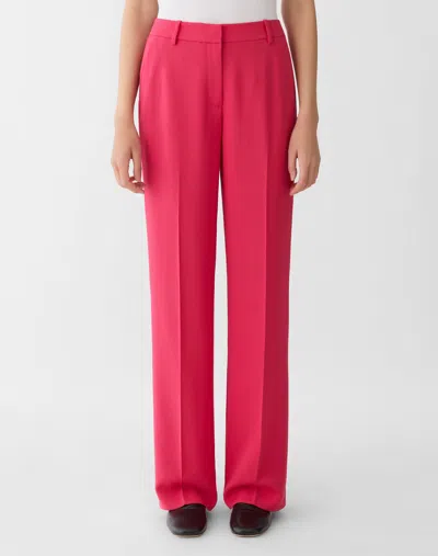 Lafayette 148 Crepe High Rise Straight Leg Pants In Multi