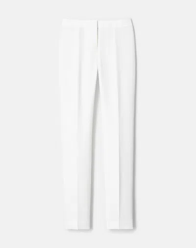Lafayette 148 Crepe High Waisted Straight Leg Pants In Cloud