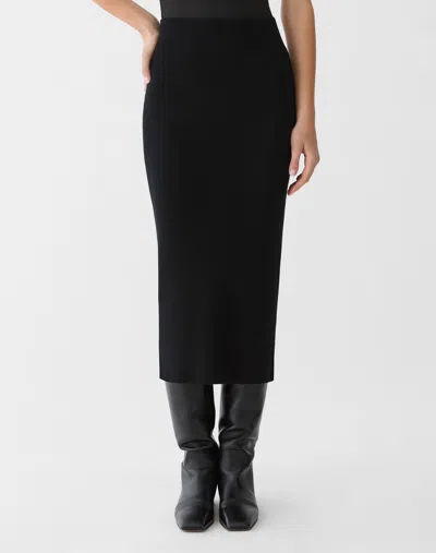 Lafayette 148 Crepe Ribbed Knit Midi Skirt In Multi