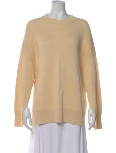Pre-owned Lafayette 148 Crew Neck Sweater In Neutral