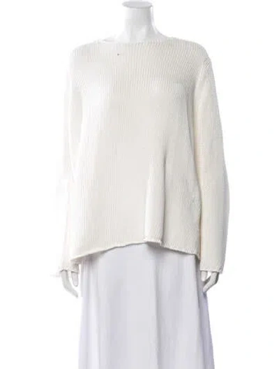 Pre-owned Lafayette 148 Crew Neck Sweater In Neutral