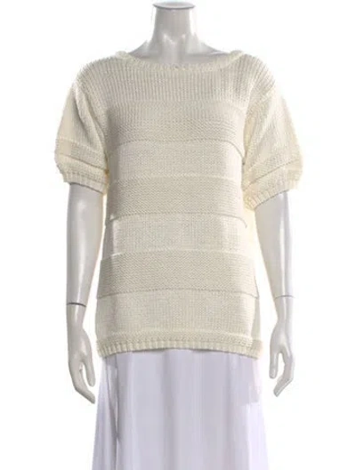 Pre-owned Lafayette 148 Crew Neck Sweater W/ Tags In Neutral