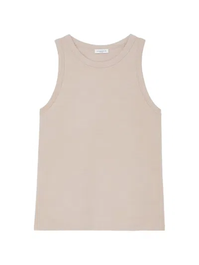 Lafayette 148 Crew-neck Tank Top In Neutral
