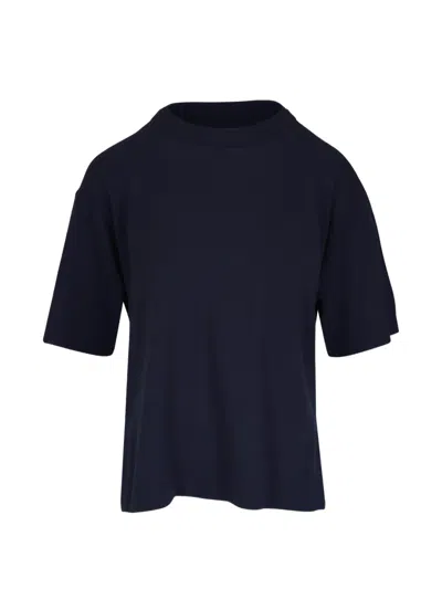 Lafayette 148 Crew-neck T-shirt In Black