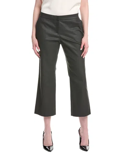 Lafayette 148 Cropped Manhattan Flare Pant In Black