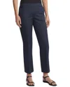 Lafayette 148 New York Cropped Manhattan Flare Pant In Blue