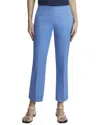 Lafayette 148 New York Cropped Manhattan Flare Pant In Blue