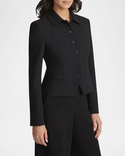 LAFAYETTE 148 CROPPED PICK STITCH JACKET