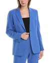 Lafayette 148 New York Cutaway Blazer In Blue