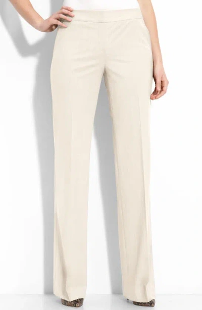 Lafayette 148 'delancey' Stretch Wool Pants In White