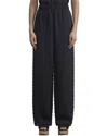 Lafayette 148 New York Diamond Plisse Riverside Pant In Black