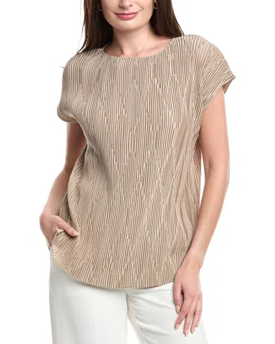 Lafayette 148 Dolman Blouse In Brown