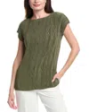 Lafayette 148 New York Dolman Blouse In Green