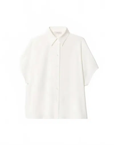 Lafayette 148 Dolman Oversized Blouse In Cloud In White
