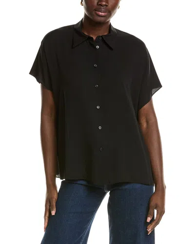 Lafayette 148 Dolman Sleeve Oversized Blouse In Black