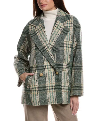 LAFAYETTE 148 DOUBLE BREASTED WOOL-BLEND CAR COAT